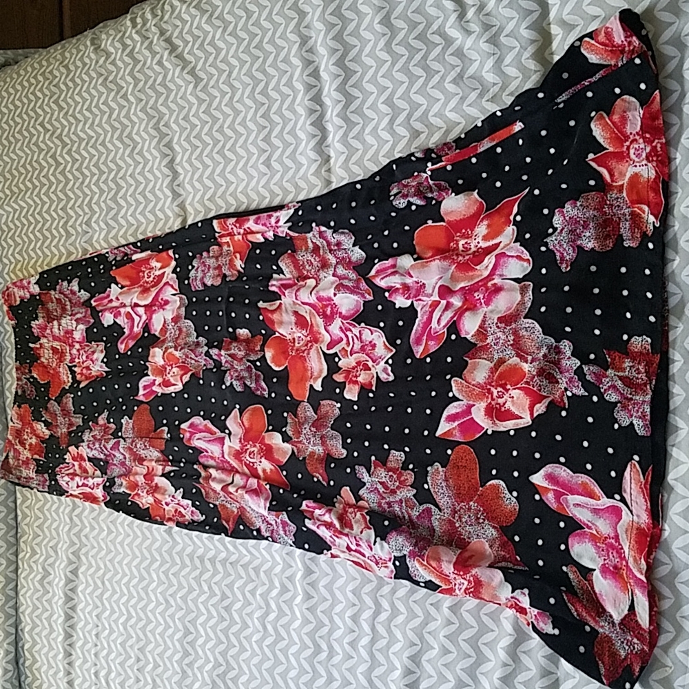 Floral & Polka Dot Maxi Dress